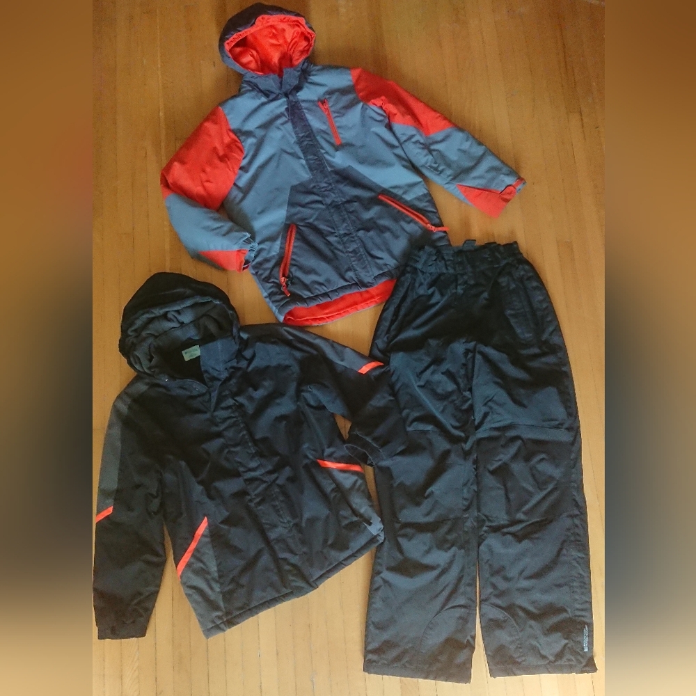 Set of 3 waterproof Ski Jacket & Pant + light jacket 12-13years